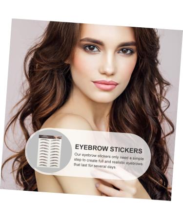 Abaodam 9 Sheets waterproof eyebrow stickers waterproof stickers Artificial Eyebrow Tattoos 6d Makeup Tools - Buy Online on GoSupps.com