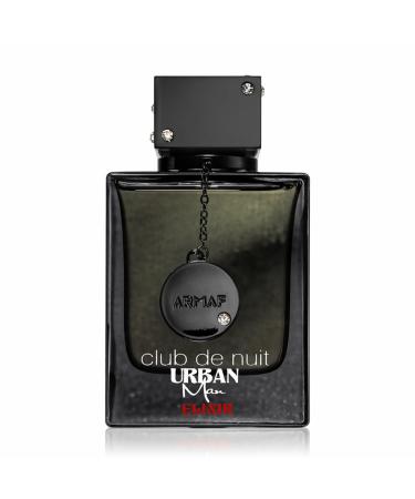 Armaf Club De Nuit Urban Man Elixir for Men Eau de Parfum Spray 3.6 Ounce Bergamot 3.6 Fl Oz (Pack of 1)