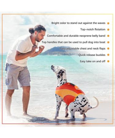 Buy XS Red Waterproof Dog Life Jacket - Reflective Ripstop Vest for French Bulldogs | Adjustable Buoyancy & Rescue Handle for Swimming & Boating - Buy Online on GoSupps.com