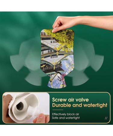 Pavilion Hot Water Bottle with Plush Cover | 26.5x15.3cm Bed Bottle Hand Warmer for Adults & Children - International Shipping Available - Buy Online on GoSupps.com