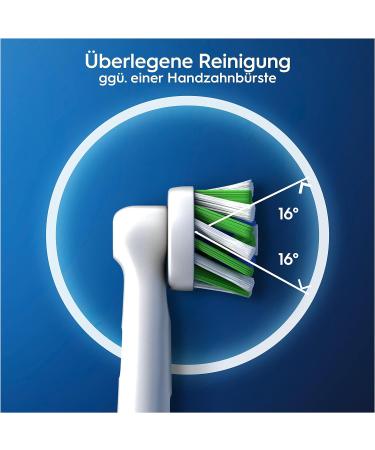 Oral-B CrossAction Pleat Toothbrush Attachments - 16 Pieces for Holistic Mouth Cleaning | Cleanmaximiser Bristles | Compatible with Oral-B Toothbrushes | Mailbox-Friendly Packaging - Buy Online on GoSupps.com