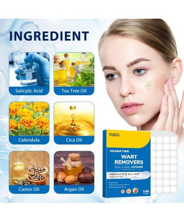 Effective Wart Remover Stickers - Safe Skin Care Solution for All Skin Types | 144 Patches - Buy Online on GoSupps.com