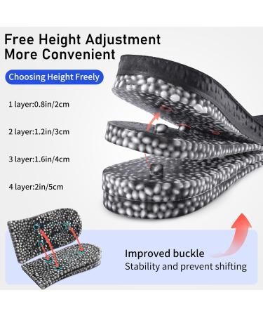 Height Increasing Insoles | Air Cushion Shoe Lifts for Men & Women | Super Soft 3-Layer Height Booster Insoles Size 7.5-8 Men & 9.5-10 Women | Elevate Your Comfort - Buy Online on GoSupps.com