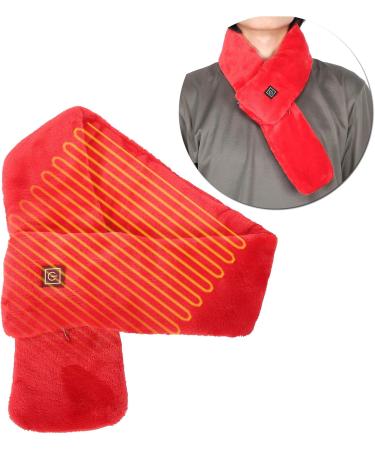 Neck Heating Pillow - Washable Electric Neck Wrap with USB 3 Temperature Settings - Thermal Support Scarf for Men & Women (Red) | Winter Outdoor Comfort - Buy Online on GoSupps.com