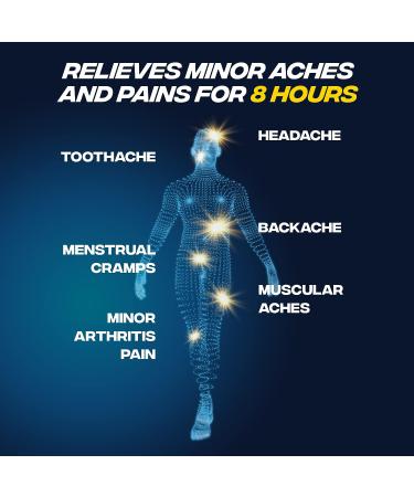 Advil Dual Action Coated Caplets - 8 Hour Pain Relief - 216 Count - Buy Online on GoSupps.com