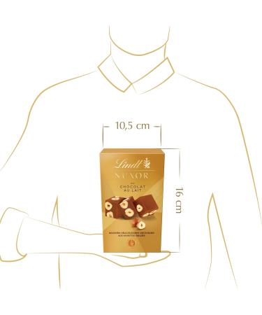 Lindt - NUXOR Cone - Milk Chocolate with Whole Hazelnuts - Crunchy and Fondant 150g - Buy Online on GoSupps.com