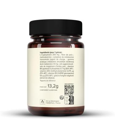 A-LAB Liposomal Melatonin 1.9 mg - Enhanced Assimilation - Sleep Supplement Jetlag - 30 days taken - Made in France - Buy Online on GoSupps.com