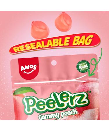 AMOS Peelerz Bonbons Gommeuse P ques Peach P che Pelable 3D Bonbon Candy Jus Fruits V ritables Fabriqu s Bonbon Gommeuse Pour C l brer F te - Emballage Bo te 240G - Buy Online on GoSupps.com