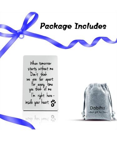 Loss of Pet Wallet Card Gifts Pet Memorial Card Sympathy Gifts for Men Women Family Dog Cat Remembrance Gift for Pet Lover in Memory of Dog Cat Gifts Memorial Gift for Friends Coworker Family - Buy Online on GoSupps.com