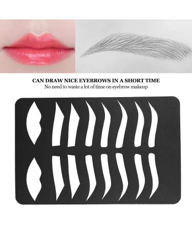 Professional Eyebrow Lip Stencils Kit for Perfect Shape | Makeup Shaper Set - Buy Online on GoSupps.com