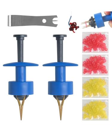 Realure 1100 pieces micro bait rings red yellow rubber ring with 2 pieces pellet bait bander carp fishing accessories for fast fixation of bait pellets bait bee maggots worm (blue) - Buy Online on GoSupps.com