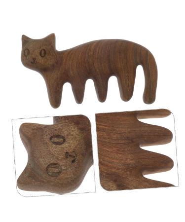 Anneome Cat Massage Comb - Hair Treatment & Care Tool | Sandalwood Scalp Massager for Cats | Kratzkamm & Kamm Hair Care - Buy Online on GoSupps.com