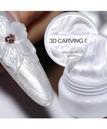 3D Sculpting Gel 5g 3D Nail Gel Non-Sticky Pearlescent Treatment - Gentle Sculpting for Beginner Manicures and Young Girls - Buy Online on GoSupps.com
