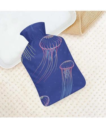 Jellyfish Hot Water Bottle with Plush Cover | Hand Warmer for Adults & Children 26.5x15.3cm - International Shipping - Buy Online on GoSupps.com