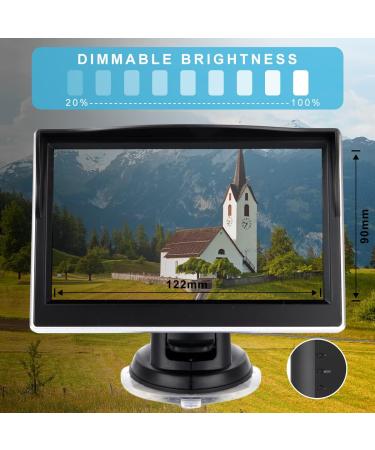 1080P Baby Car Mirror with 5 Inch Monitor and Night Vision - Crystal Clear Rear View for Children and Infants - Buy Online on GoSupps.com