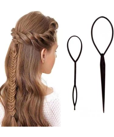 Topsy Tail Hair Tool Set - 6pcs Hair Looping & Braiding Kit for Fast Styling- Perfect for Straight, Curly Hair & Wedding Hairstyles - Buy Online on GoSupps.com