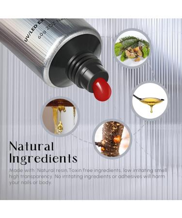 60ml Red Poly Extension Nail Gel - Quick Building UV Nail Gel for Salon & DIY Nail Art - Buy Online on GoSupps.com