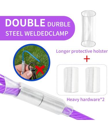 Buy 3m Purple Tie Out Leash for Dogs | Durable Dog Yard Cables for Medium to Large Dogs - International Shipping Available - Buy Online on GoSupps.com