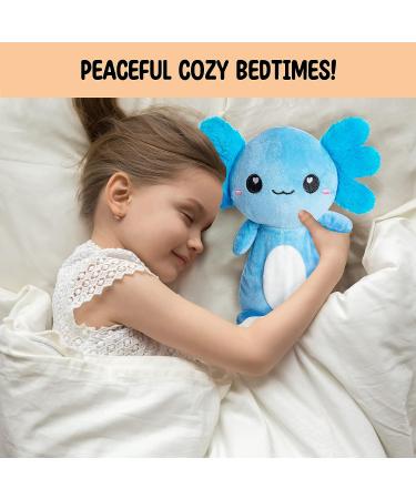 Axolotl Microwavable Heating Pad for Women and Kids - Cute Soft Cozy Plush Toy - Hot/Cold Stuffed Animal - Blue Axolotl Gift for Girls & Boys - Buy Online on GoSupps.com