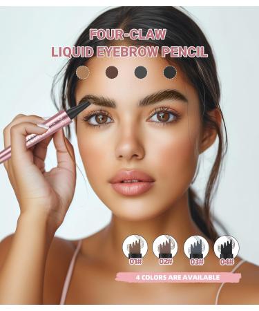 Magic Eyebrow Pencil with 4 Micro-Split Tips - Long-Lasting and Smudge-Proof Eyebrow Pencil - For Natural and Defined Brows - Light Brown - Buy Online on GoSupps.com