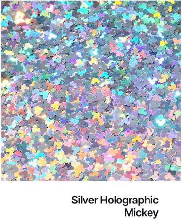 Hemway Ultra Sparkle Glitter - Mickey Mouse Confetti Party Decor - Silver Holographic 50g - Buy Online on GoSupps.com