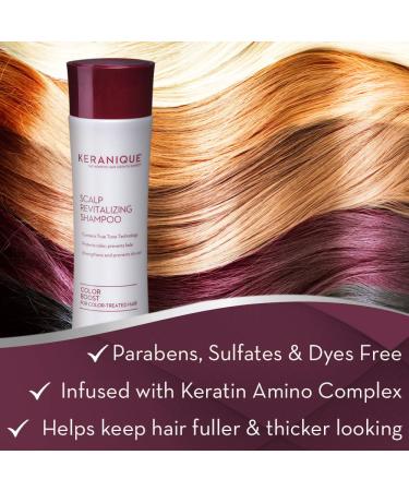 Keranique Color Boost Keratin Shampoo for Color Treated Hair | Sulfate, Dye, Paraben-Free | 8oz - Buy Online on GoSupps.com