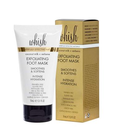 Whish Coconut Milk + Verbena Exfoliating Foot Mask - Smooth & Soften with Intense Hydration - Buy Online on GoSupps.com