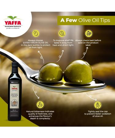  Yaffa Extra Virgin Palestine Olive Oil - 750ml Bottle - Buy Online on GoSupps.com