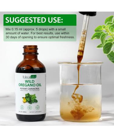 Organic Oregano Oil Liquid Drops Natural Herbal Supplement with Oil of Oregano Drops Immune Digestive Support & Energy Non-GMO Gluten Free 2 FL OZ 2 Fl Oz (Pack of 1) - Buy Online on GoSupps.com