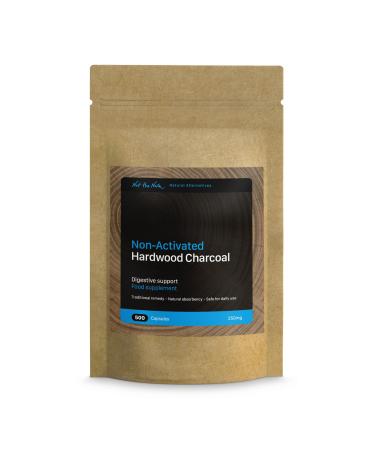 Pure Non-Activated Hardwood Charcoal (500 Capsules)