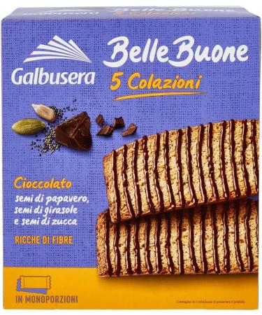 Galbusera Belle Buone Pack of 12 full-fat rusks with cereals and oats pecans fruit 5 individual portions 200 g + Gourmet Italian polpa 400 g - Buy Online on GoSupps.com