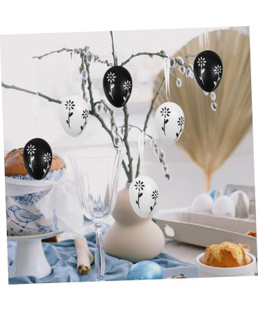 Cabilock 12 Pcs Easter Eggs Easter Hanging Eggs Adorable Egg Ornament Egg Ornaments Basket Mini Plastic As Shown 2x2pcs 6X4CMx2pcs - Buy Online on GoSupps.com