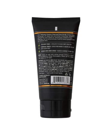 Barrel and Oak Charcoal Face Scrub with Volcanic Pumice - Men's Exfoliating Facial Cleanser for Dead Skin Removal, Oil Absorption, and Beard Growth Promotion - Vegan Bourbon Cedar 5 oz - Buy Online on GoSupps.com