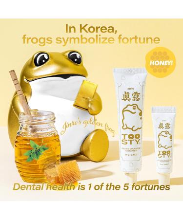 Toosty Jinro Golden Propolis Toothpaste - Fluoride-Enriched Gum Health Gold Powder for Bad Breath & Post-Drink Freshness | 80g - Buy Online on GoSupps.com