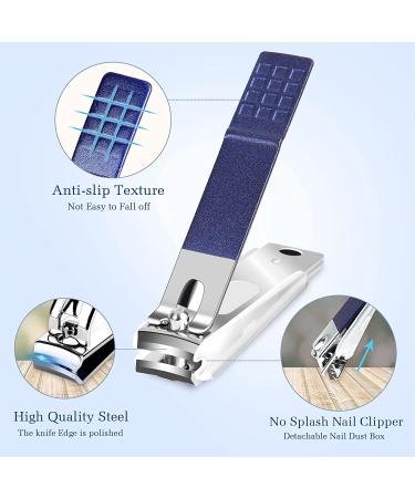 26-Piece Stainless Steel Manicure Pedicure Kit | Siyaluens Professional Nail Clippers Set for Grooming | Travel-Friendly Fingernail Clippers | Blue Manicure Set - Buy Online on GoSupps.com