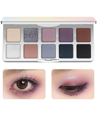 Eyeshadow Palettes 10 Colors Mixable Smooth Beauty Cosmetics Eye Shadow Shimmering Makeup Palette for Women Girls Wife Girlfriend Mother BD301 - Buy Online on GoSupps.com