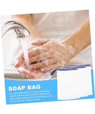 FRCOLOR 40 Pcs Foaming Net Soap Saver Bags - Exfoliating Pouch for Clean Face & Soap Cleaning | Travel-Friendly Nylon Scrubber - Buy Online on GoSupps.com