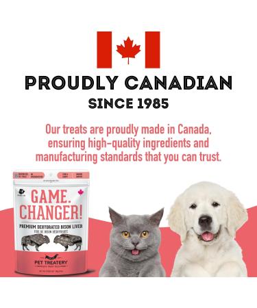 The Granville Island Pet Treatery Bison Liver Treats | Dehydrated Pet Food Treats for Dogs & Cat (80g) Freeze Dried Food Bites | Single Ingredient to Maintain Nutrients Vitamins and Healthy Oils Bison Liver 80 g (Pack of 1) - Buy Online on GoSupps.com