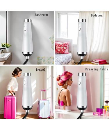 Travel Hair Dryer - 1800W High-Speed Ionic Blow Dryer for Fast Drying | Low Noise & Thermo-Control | Ideal for Salon Home & Travel - White - Buy Online on GoSupps.com