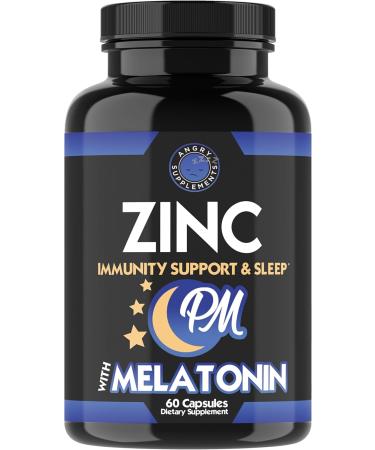 Just Pure Zinc Magnesium & Vitamin B6 for Daily Energy & Immunity + Zinc PM w. Melatonin for Nighttime Relaxation AM & PM Wellness Support 2-Pack Bundle 60ct Each - Buy Online on GoSupps.com
