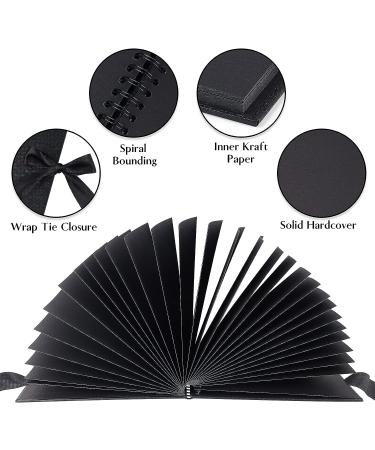 Jutieuo 8.5x5.9 Inch Scrapbook Photo Album - DIY Kit with 60 Pages Black Kraft Paper for Wedding, Anniversary, Graduation, and Travel Memories - Buy Online on GoSupps.com