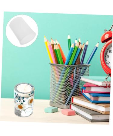 STOBOK 2pcs Candlestick Mold Concrete Pillar Mould Decorative Trays Candle Making Resin Molds Wax Candle Molds Candle Making Molds Jewelry Silica Gel White Candle Holders 3D Whitex2pcs 8X6cmx2pcs - Buy Online on GoSupps.com