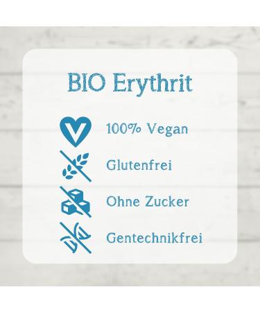 Steviola Bio Erythrit White 500g - Organic Vegan Sugar-Free Sweetener for Food & Drinks - Buy Online on GoSupps.com