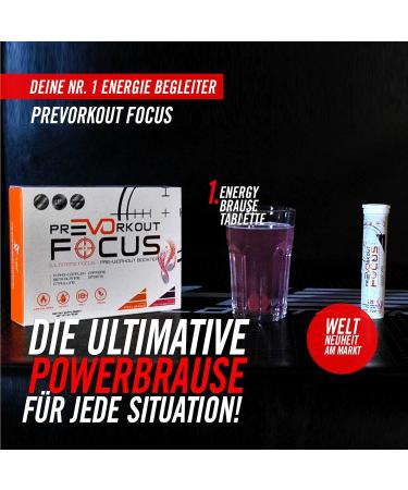 Shop Evolabs Pre-Workout Focus Booster Effervescent Tablets - Fizzy Bubblegum & Orange Flavor for Enhanced Focus Endurance & Reaction - 42 Tablets - Buy Online on GoSupps.com