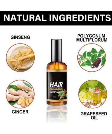 Essential Oils for Hair Growth Frizzy Hair Essential Oil 1 Oz Hydration and Nourishment Hair Growth Essence for Damaged Bleached and Dry - Buy Online on GoSupps.com