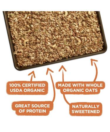 Grandy Oats Organic Granola 10lb - Low Sugar, High Protein, Non-GMO & Dairy Free - Buy Online on GoSupps.com