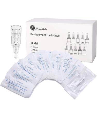 12 Pins Needles - 10 Sterile Replacement Cartridges for Microneedle Pen | Individually Packed for Chemical Links - Buy Online on GoSupps.com