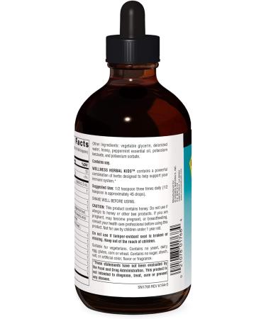 Source Naturals Wellness Herbal Kids Immune Support - Echinacea, Yin Chiao, Elderberry - 8 Fl Oz - Buy Online on GoSupps.com