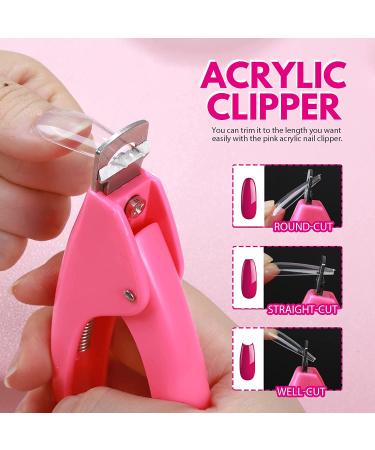 Teenitor Clear Coffin Nail Tips Set | 600pcs Full Cover Fake Nails | Acrylic Nail Clipper & Stand | DIY Press On Nails - Buy Online on GoSupps.com