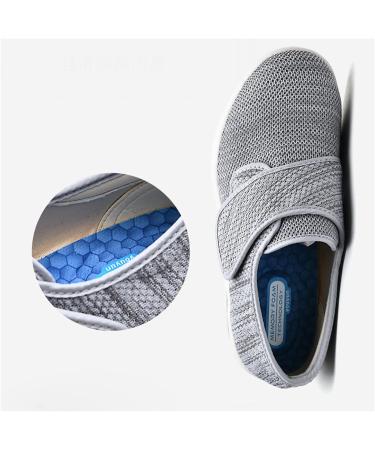 Men's Diabetic Wide Fit Memory Foam Slippers - Breathable Edema Swollen Feet Shoes - Size 6.5 Khaki - Buy Online on GoSupps.com